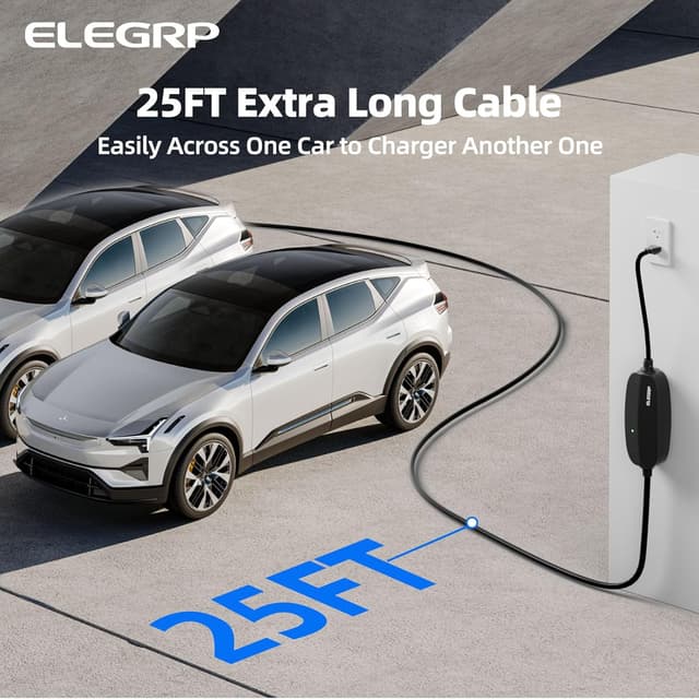 Thumbnail 4 de ELEGRP Level 1/2 EV Charger 16 Amp portable