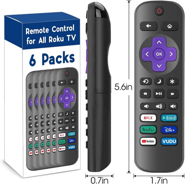 Thumbnail 5 de YesBes 6-Pack Replacement Remote Roku TV