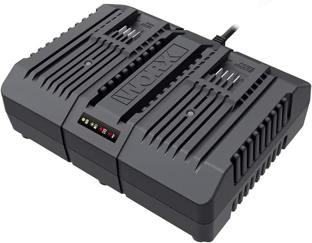 Detalle de WORX WA3883 caricatore 20V doppio rapido con Powershare (2 batterie in contemporanea)