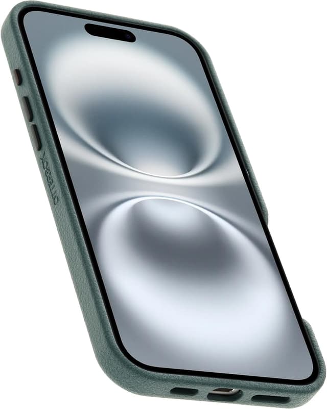 Detalle de Otterbox Symmetry Cactus Leather MagSafe iPhone 16 Plus coque antichoc 3×