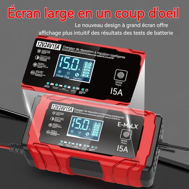 Detalle 2 de TEKXDD chargeur batterie 15 A 12V/24V