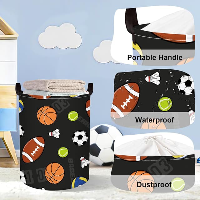 Thumbnail 3 de HUUMONSS Sports Balls Laundry Hamper 63L