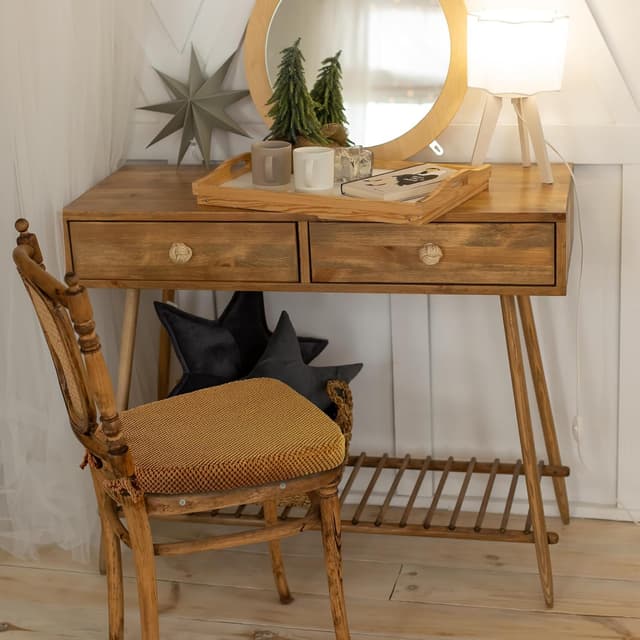 Thumbnail 6 de PRONOUS 4 Pack Brown D-Shape Chair Cushions 17"x16"