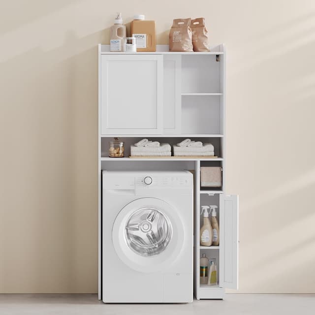 Imagen de VASAGLE BTS018W01 Meuble WC 170 cm en OfertitasTOP