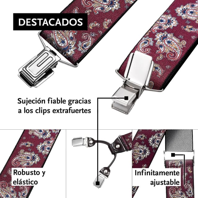 Thumbnail 3 de DonDon tirantes hombres 3,5 cm