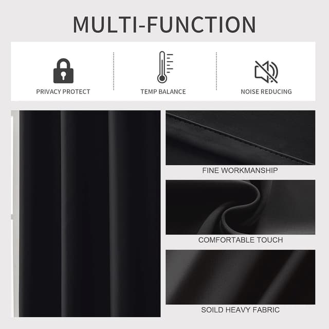 Thumbnail 4 de Ystyle Rideau occultant 140x240 Lot de 2