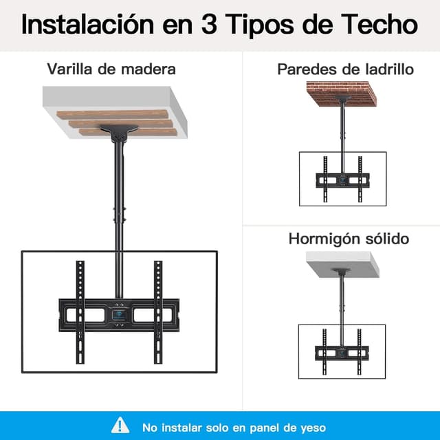 Thumbnail 6 de PERLESMITH PSCM2 65-inch ceiling TV mount