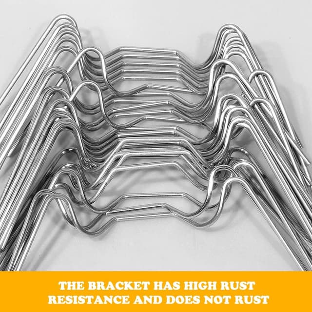 Thumbnail 2 de 60 Stainless Steel Greenhouse Clips for Glass