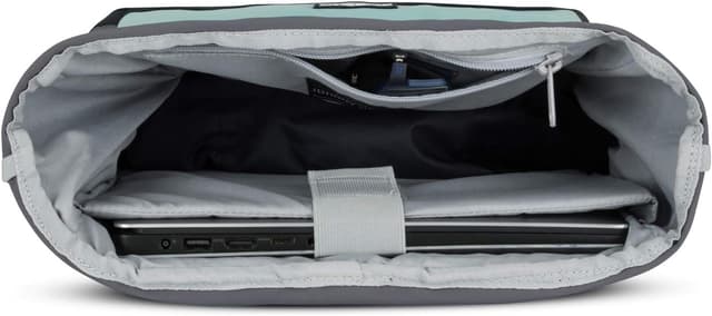 Detalle de Johnny Urban Ryan zaino rolltop arrotolabile menta con scomparto PC 16 pollici idrorepellente