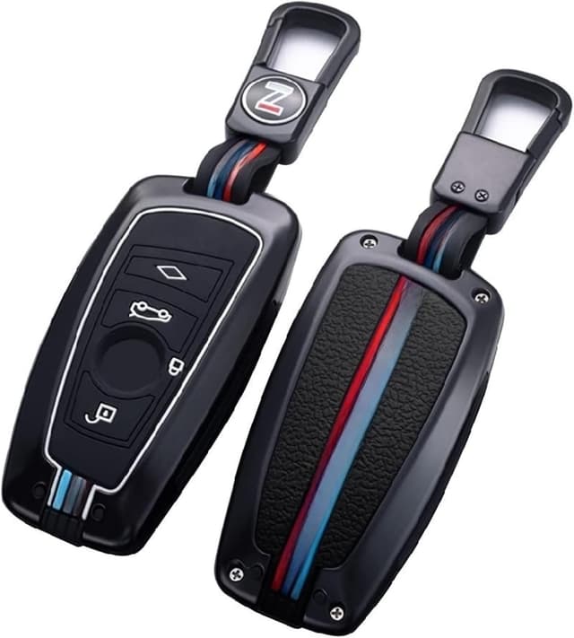 Thumbnail 6 de OTMIK Autoschlüssel Abdeckung aus Zinklegierung – passend für BMW Schlüssel (schwarze 3 Knöpfe)