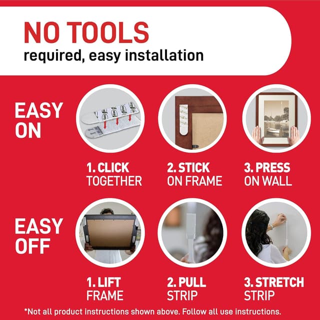 Thumbnail 5 de Command Picture Hanging Strips Narrow 14 pairs 🖼