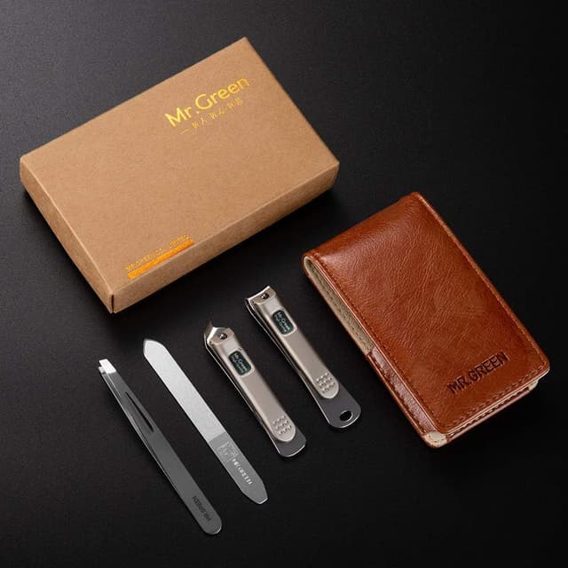 Thumbnail 6 de MR.GREEN Maniküre Set Männer – 4Pcs Nagelknipser mit Lederetui