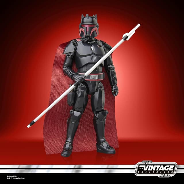 Detalle de Star Wars The Vintage Collection Moff Gideon (armatura Dark Trooper) Hasbro, action figure 9,5 cm