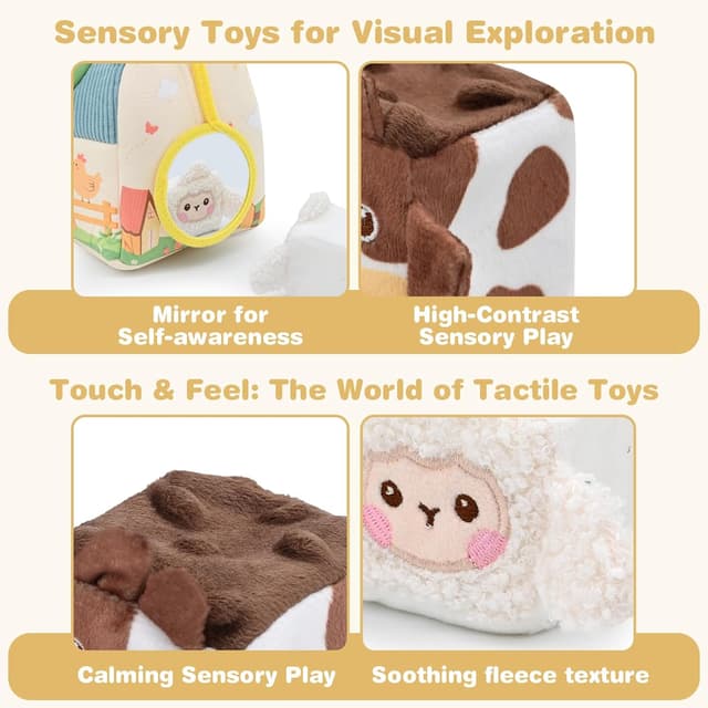 Detalle de FLEXTRIX Baby Toys 6-12 Months Farm Animals