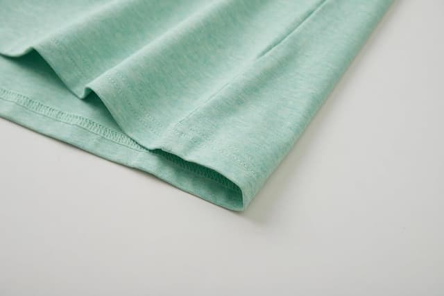 Thumbnail 6 de VEIISAR Herren Langarm- und Kurzarm-T-Shirt aus 200 g Baumwolle (Slim Fit) – Zweifarben-Melange Unterziehshirt