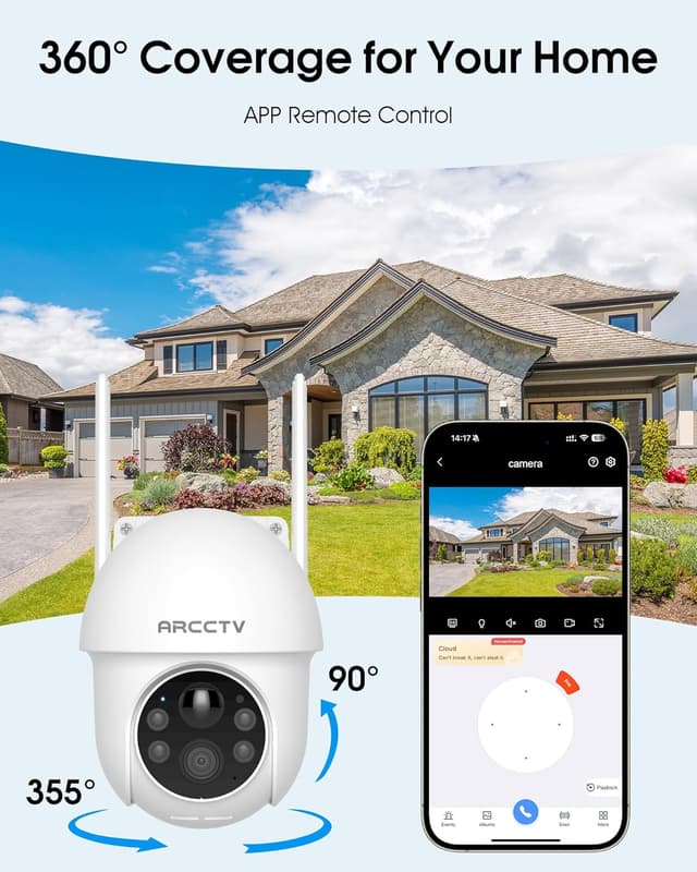 Thumbnail 3 de ARCCTV Solar 4MP Wireless Outdoor Camera, 2-Pack