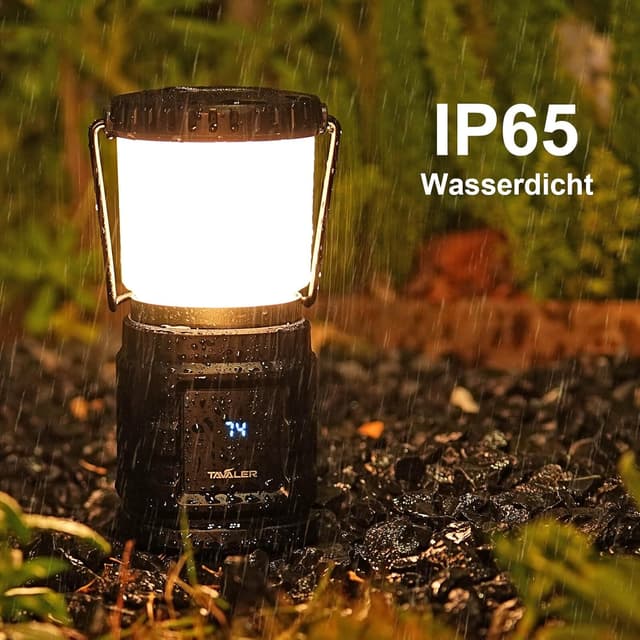 Detalle 2 de Tavaler Campinglampe 8000 mAh mit USB-C