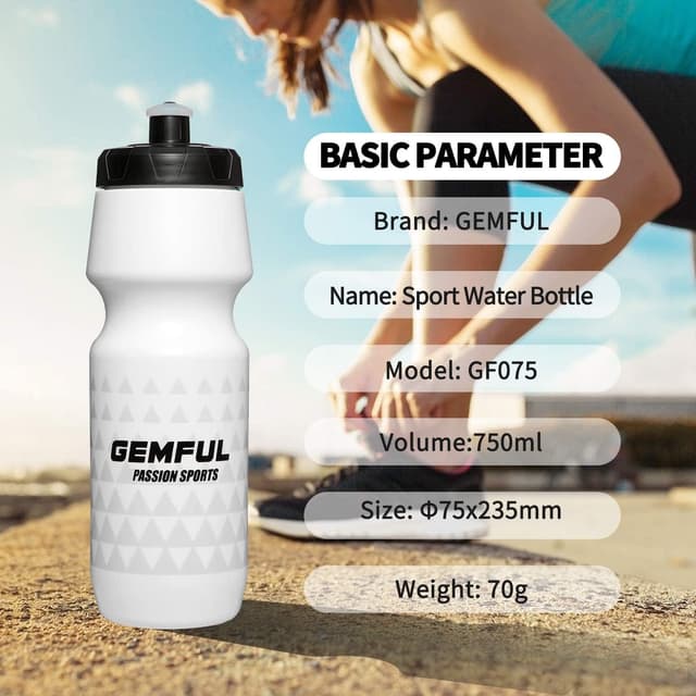 Thumbnail 6 de 750 ml GEMFUL Sport-Trinkflasche mit Weithals