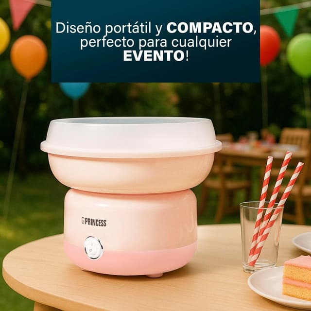 Thumbnail 2 de Princess Máquina Algodón de Azúcar 500W 🍭 Fácil y Compacta