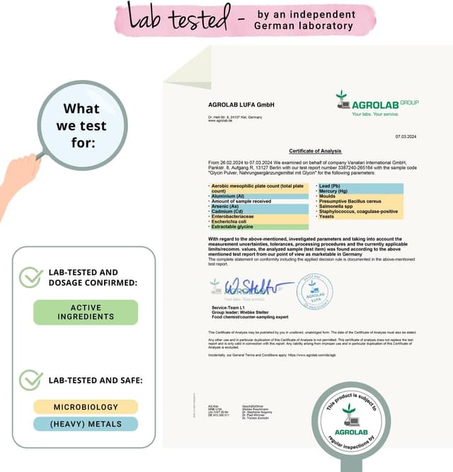 Thumbnail 5 de Vegavero Pure Glycine Powder 1 kg – glycine supplement 🍽