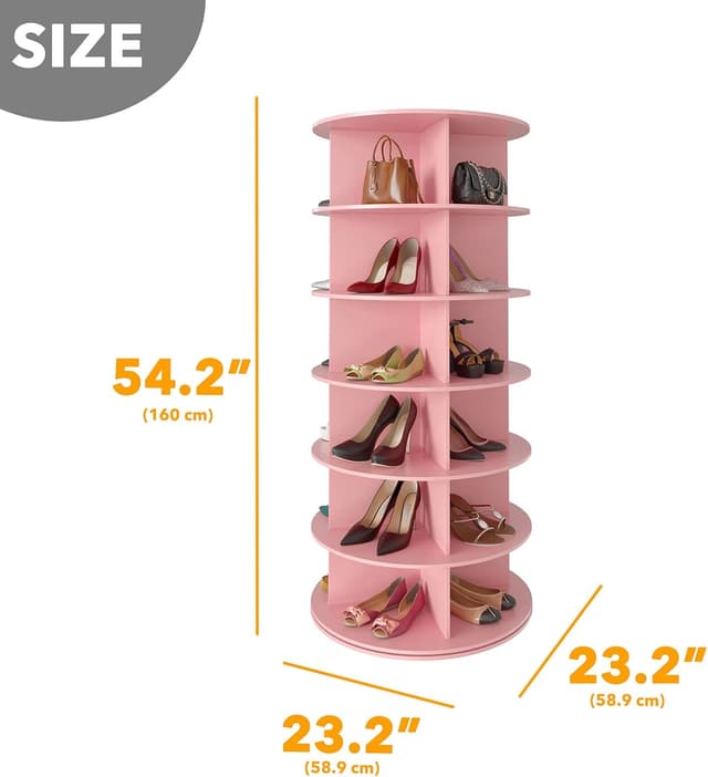Detalle de SpaceAid 6-Tier rotating shoe rack 6 tiers