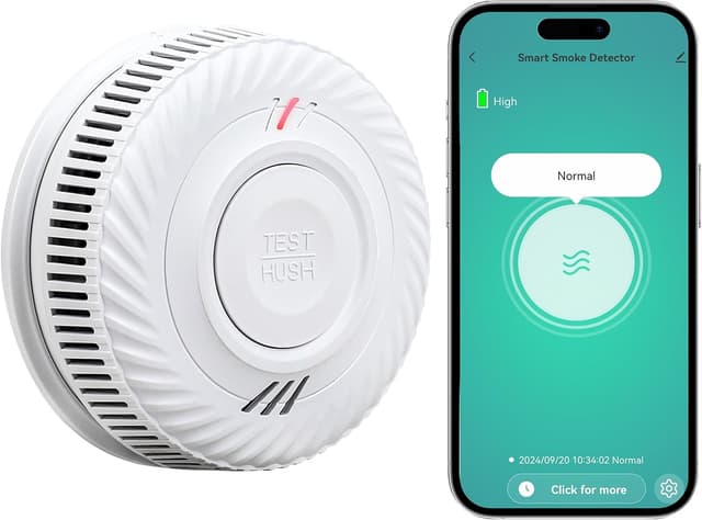 Imagen de PHYSEN Smart WiFi Detector de Humo 10 años en OfertitasTOP
