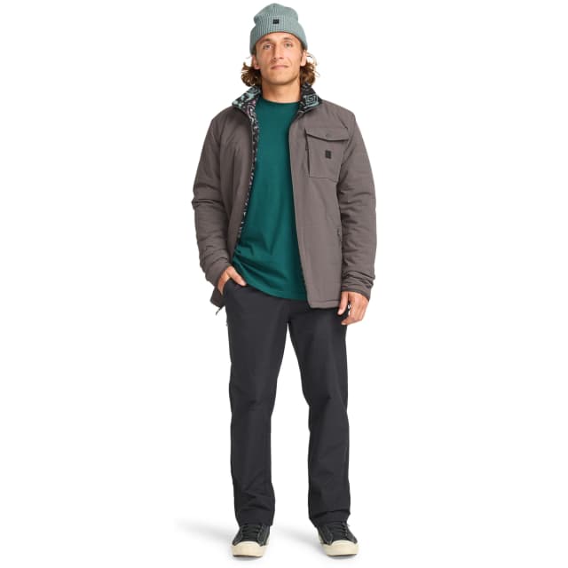 Detalle de Billabong Unwind Revo 10K: chaqueta de hombre acolchada reversible con membrana 10K/10K