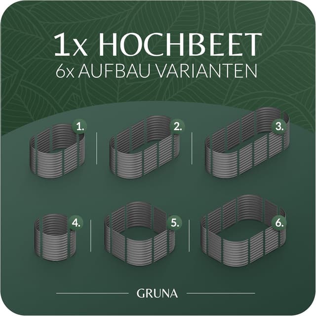 Detalle de GRUNA letto rialzato in metallo 200x80x75 cm (kit 6 in 1) antiruggine, con griglia anti-arvicole