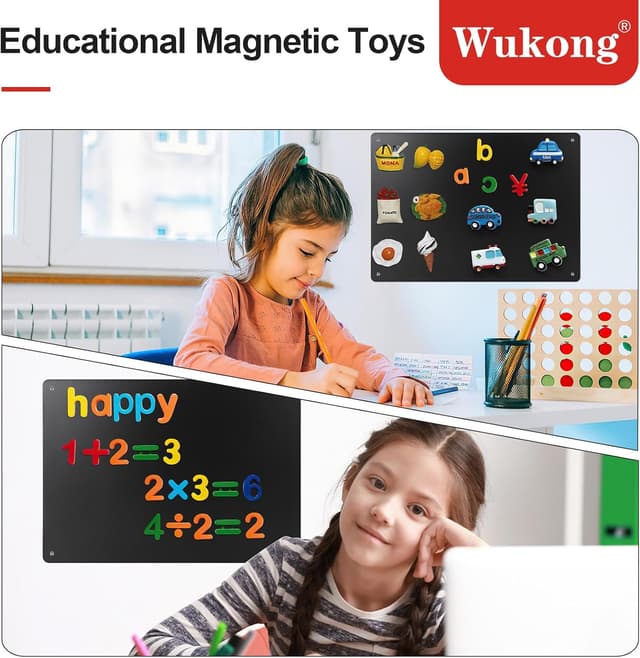 Thumbnail 5 de Wukong Lavagna Magnetica Nera 42 x 30 cm 📋