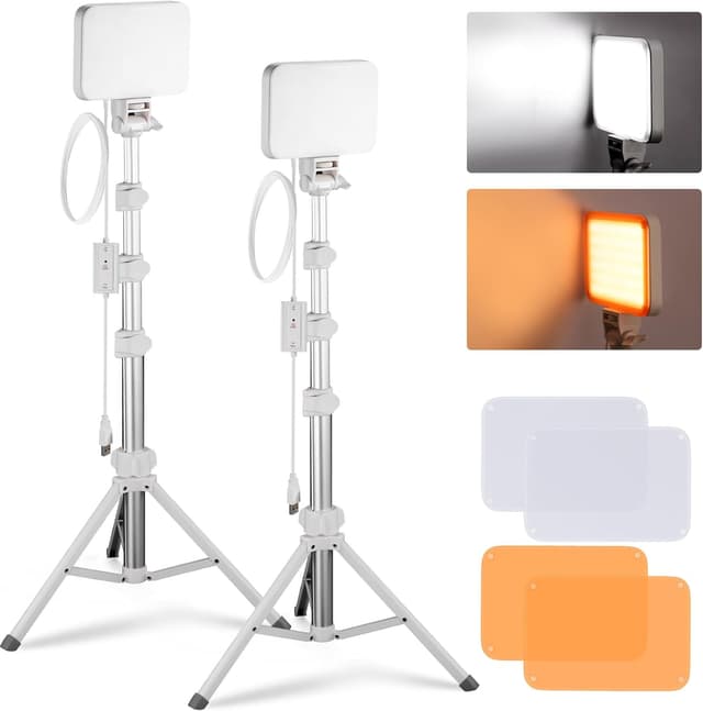 Detalle de NEEWER LED Video Light Kit 2 Pack 66 LEDs