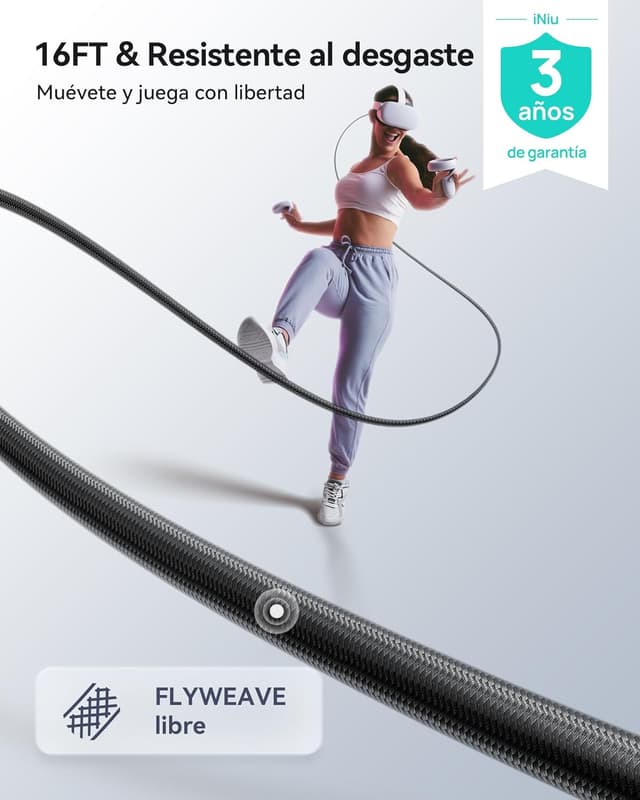 Thumbnail 6 de INIU Cable Link 5m USB 3.0 a USB-C para Oculus Quest