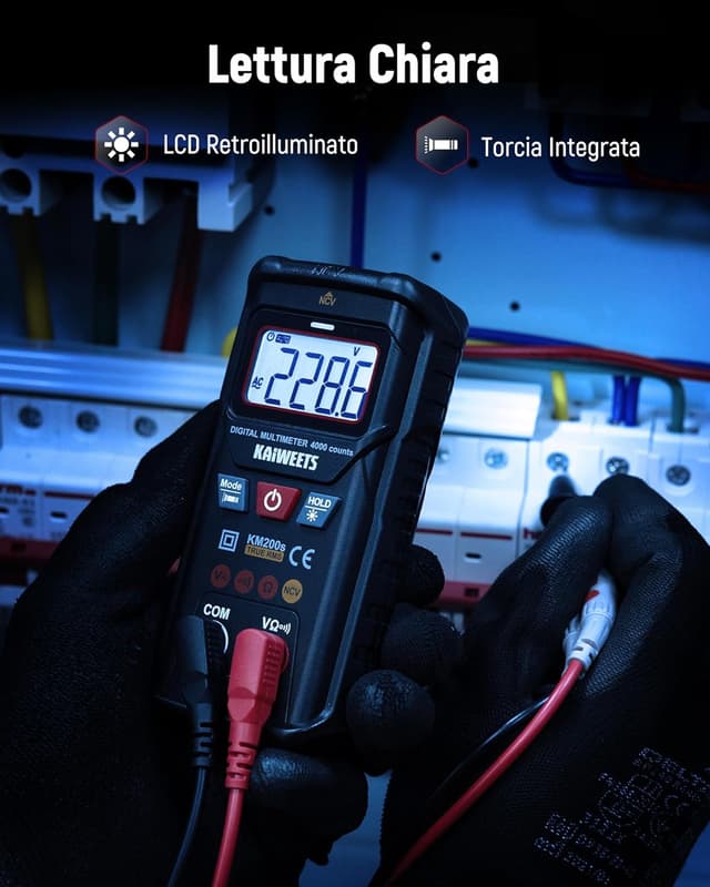 Thumbnail 5 de KAIWEETS KM200s Multimetro digitale True RMS
