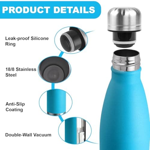 Detalle 2 de Botella Acero Inoxidable 500 ml — Cantimplora para niños 💧