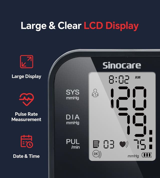 Thumbnail 5 de sinocare Blutdruckmessgerät Oberarm 24–42 cm 📟