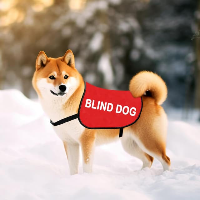 Detalle 2 de Generic Special Needs Gift blind dog jacket vest with “Blind Dog” alert slogan