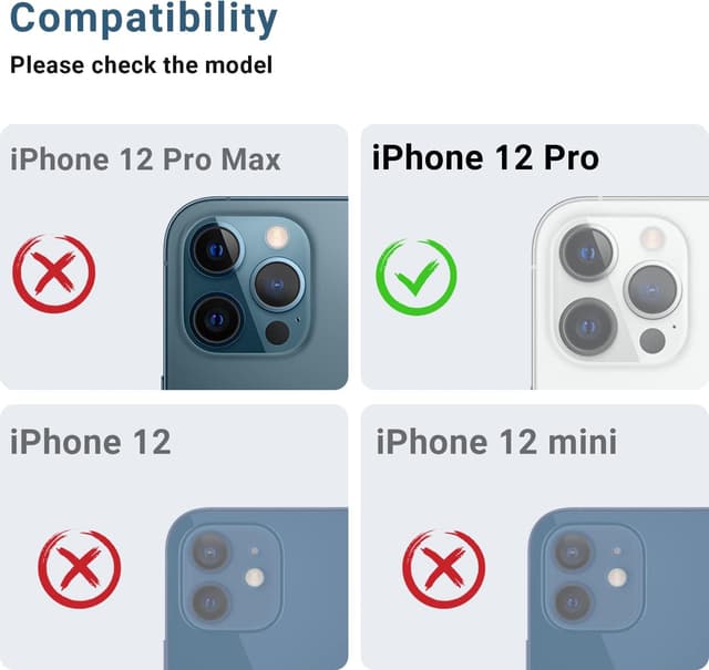 Detalle 2 de iPhone 12 Pro Linsenschutz 2er-Pack