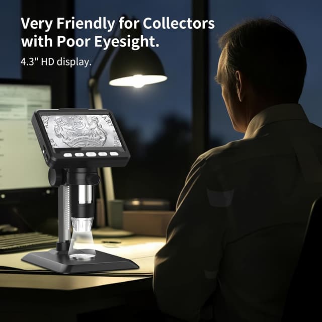 Thumbnail 5 de Digital Microscope 1000X 4.3-inch 1080P with LED lights