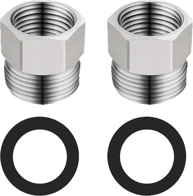 Detalle de Edelstahl-Reduzieradapter Set 1/2 auf 3/8