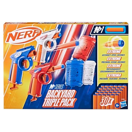 Thumbnail 1 de Hasbro Nerf N Series Backyard Triple Pack — 3 lanzadores, 30 dardos