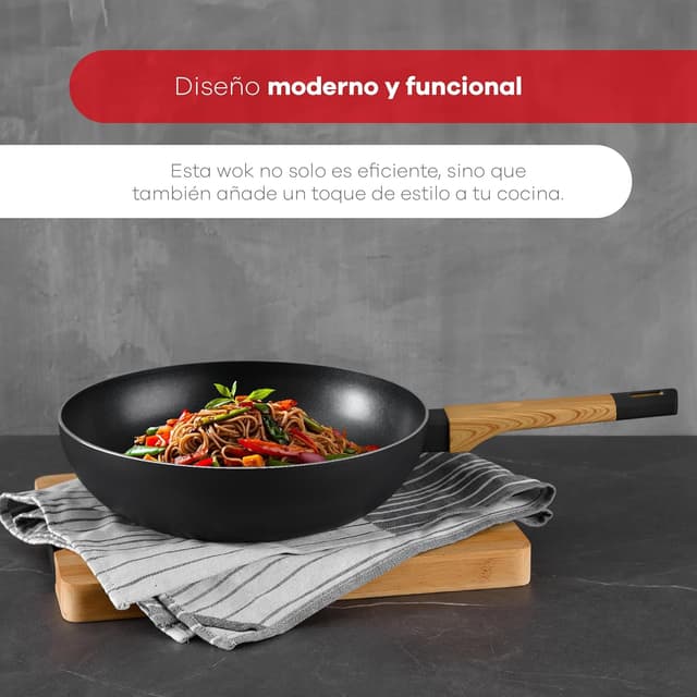 Thumbnail 6 de BERGNER Earth 🍳 Sartén de Cocina 28x7.5 cm con Tapa Negra