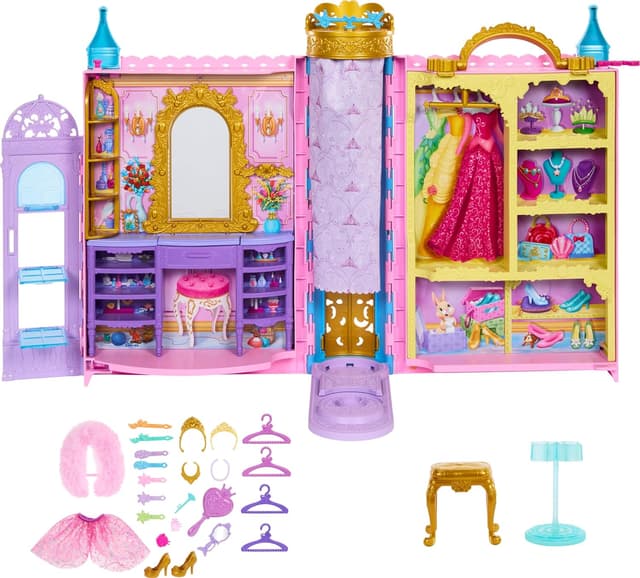 Detalle de Disney Princess Closet playset with 25 accessories
