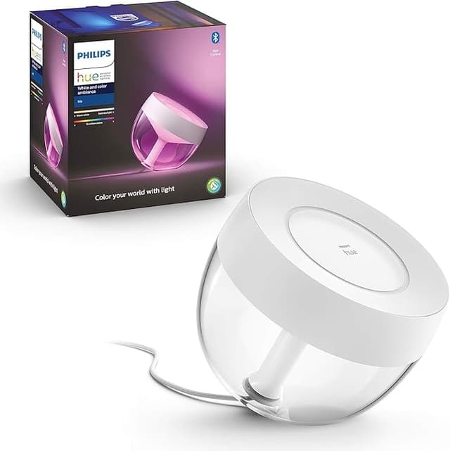 Detalle de Philips Hue Iris – Lámpara de Mesa LED Inteligente 🌈