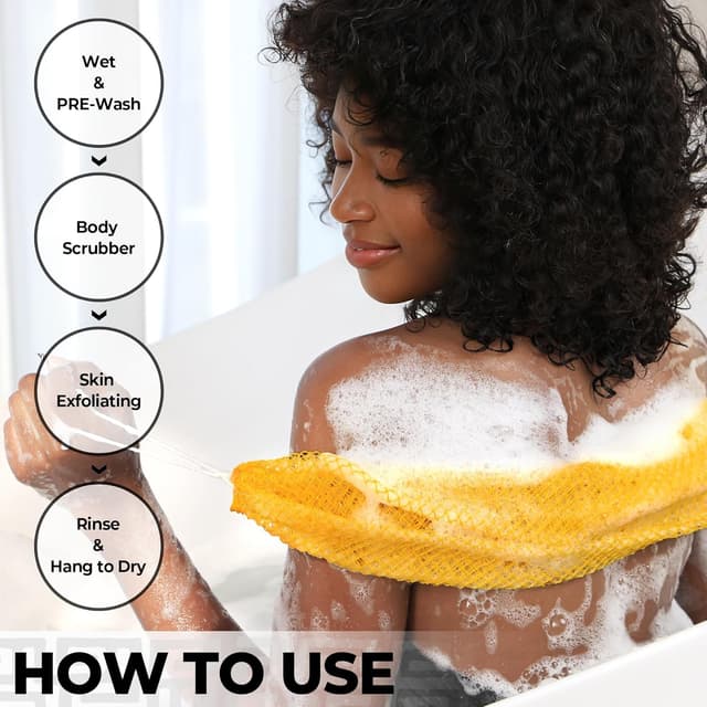 Thumbnail 4 de Real African Net Sponge 2-pack exfoliating sponges