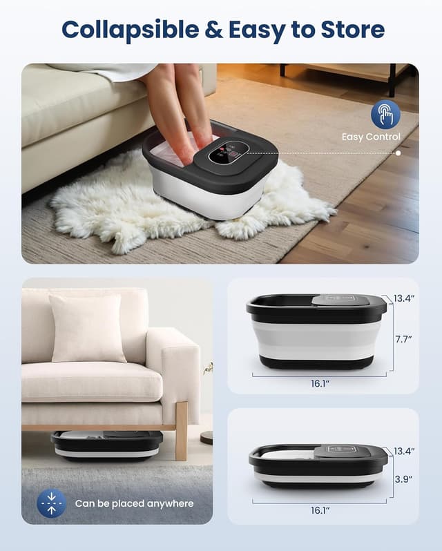 Detalle 2 de COMFIER Foot Spa Massager with Heat