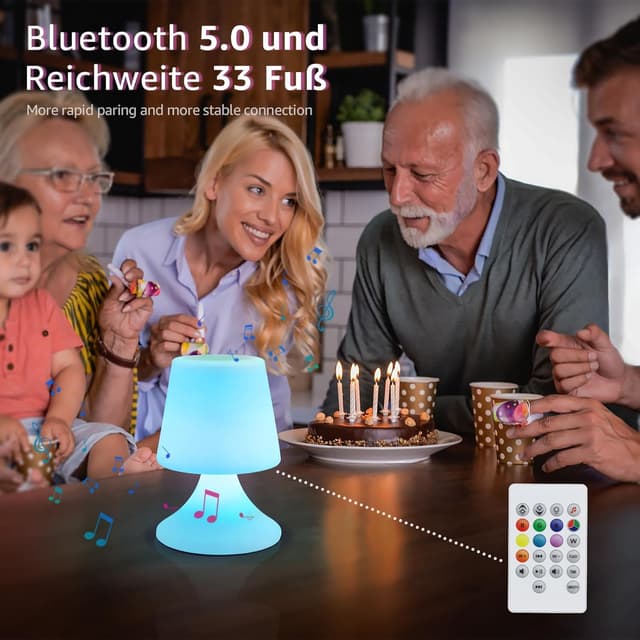 Thumbnail 4 de uuffoo LED Tischlampe Akku Kabellos IP44