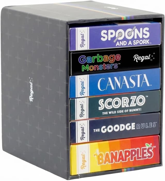 Thumbnail 6 de Regal Games Fun Card Games Set for Adults (6 games incl. Canasta, Banapples, ScorZo) — Travel & family game night deck