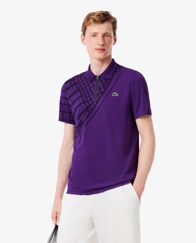 Imagen de Lacoste Polo de tenis estampado Ultra-Dry en OfertitasTOP