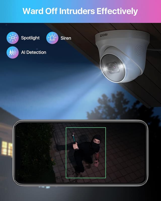 Thumbnail 3 de ZOSI 32CH 4K Kit Caméra Surveillance 4TB