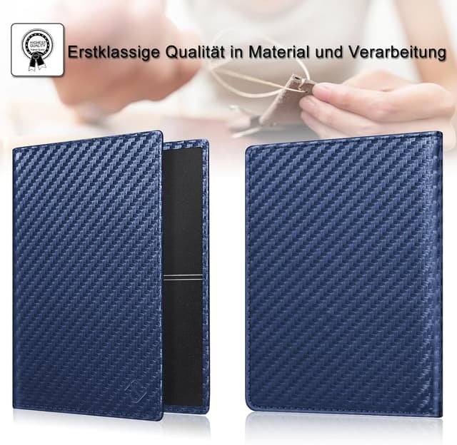 Thumbnail 1 de FINTIE KFZ Fahrzeugschein Schutzhülle Marineblau