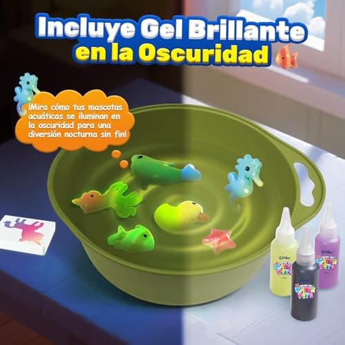 Detalle de Coodoo Aqua Gelz Set: kit DIY de gel de agua mágico con 10 colores y 8 moldes
